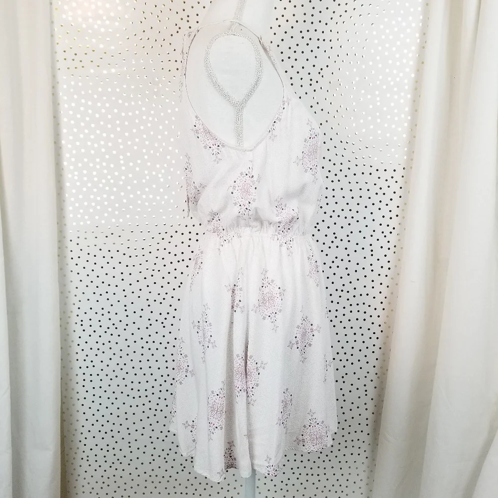 Tobi Medallion Print White Skater Dress | Size XS - Picture 4 of 8
